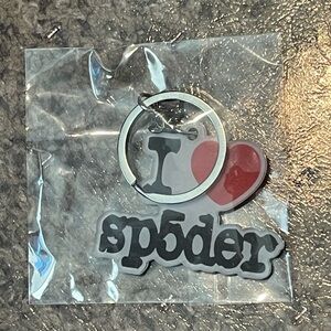 Sp5der Red and Black Keychain Accessory